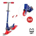 Самокат-снегокат Snow Cat, складной, 2 в 1, для детей, до 40 кг
