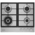 Газовая варочная панель Indesit THPM 642 W/IX/I RU 58 см, 4 конфорки электроподжиг газконтроль, серебристый