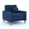Кресло-кровать Этро Люкс 80 в синем велюре В46