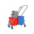 Двухведерная уборочная тележка