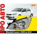 Фара левая Mitsubishi Lancer IX с 2002 по 2010 гг галоген ручная регулировка (дорестайлинг, рестайлинг)