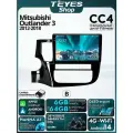 Магнитола 10 дюймов Mitsubishi Outlander 3 2012-2018 Teyes CC4 6/64GB (Комплектация B), штатная магнитола, 8-ми ядерный процессор, QLED экран, DSP, 4G, Wi-Fi, CarPlay, AndroidAuto, 2 DIN