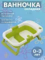 Ванночка для купания новорожденных складная с термометром
