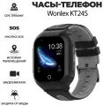 Часы Smart Baby Watch Wonlex KT24sNEW/ Детские часы-телефон GPS,4G, версия ANDROID 8.1 /голубые