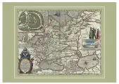 Карта России старинная, 1614 г, интерьерная карта старинная, бкмага, 68х48 см