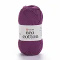 Пряжа Eco Cotton (YarnArt), лиловый - 772, 85% хлопок 15% полиэстер, 5 мотков, 100 г, 220 м.