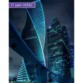 Алмазная мозаика 'Ночная Москва-Сити', 40*50 см, Cristyle, Cr 450134