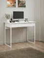 Компьютерный стол Уно-216, белый, с ящиком, ЛДСП, 98х76,5х51 см