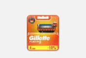 Сменные кассеты Gillette FUSION, для 5-лезвийного бритья, 4 шт.
