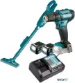 Набор инструментов Makita: дрель-шуруповерт DF333DZ + пылесос CL106FDZ + 2 аккумулятора BL1016 + з/у DC10WD CLX226X1