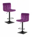 Набор 2 шт Стул барный DOBRIN DOMINIC, фиолет велюр (MJ9-58)
