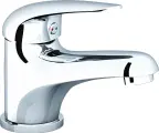 Смеситель для раковины Ravak Suzan SN 012.00 хром, глянцевый, кран для ванной в раковину, из латуни, рычажный, с керамическим картриджем