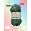 Пряжа Wolans Bunny Baby Серо-зеленый (79) 5 мотков 100 г/120 м (100% микрополиэстер) воланс банни беби