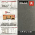 Интерьерные рейки (Баффели) UNO 16*40 - MS Loft Grey Metal (8 шт.)