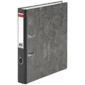 Папка-регистратор BRAUBERG, фактура стандарт, с мраморным покрытием, 50 мм, черный корешок, 220982 Комплект : 1 шт .
