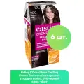 L'Oreal Paris Casting Creme Gloss стойкая краска-уход для волос, 200 черный кофе - 6 шт
