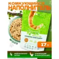 Комок Наполнитель комкующийся 17 л ( 7.5 кг) комок Smart TOFU, WOOD