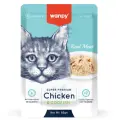 Wanpy Cat влажный корм для взрослых кошек с курицей и треской, в паучах - 85 г х 12 шт