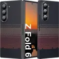 Чехол memumi из арамидного волокна для Samsung Galaxy Z Fold 6, [NO-Case Feel] 0,5 мм Тонкий чехол Z Fold6 минималистский дизайн из углеродного волокна, Sunset