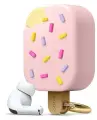 Чехол Elago Unique Ice Cream для AirPods Pro, в форме мороженого, цвет: розовый