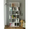 Стеллаж белый напольный Марм из ЛДСП в скандинавском стиле, 6 полок, 72х179 см