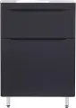 Тумба под раковину без столешницы Style Line Бергамо Мини 60 Люкс Plus напольная, антискрейтч черная