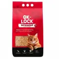Наполнитель для кошачьего туалета Ok-Lock Антизапах растительный комкующийся, 4,3 кг 12 л