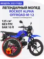 Мопед ROCKOT ALPHA OFFROAD M-12 синий глянцевый