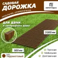 Садовая дорожка Еврогрядка 3 м х 0.5 м, цвет: терракот