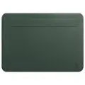 Чехол из экокожи с магнитной застежкой WiWU Skin Pro 2 для MacBook Pro 14 2021 M1, 2023 M2 M3, M4 M5 2024 2025 (A2442 A2779 A2992 A2918, A3112 A3401 A3185 A3434), Цвет Полуночный зеленый