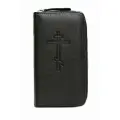 Футляр из натуральной кожи для хранения Наперсного креста Ц-ФК-1 черный чехол кожаный