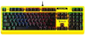 Клавиатура A4Tech Bloody B810RC Punk механическая желтый/черный USB for gamer LED