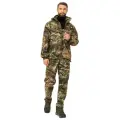 Костюм тактический мужской демисезонный на флисе Huntsman Никс Люкс, ткань Alova Windblock, цвет светлый лес (р.44-46/170-176)