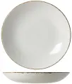 Тарелка Steelite Браун Дэппл мелкая 200х200х20мм, фарфор, белый-коричневый