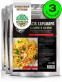 Готовое блюдо Кронидов Паста карбонара с сыром и беконом Готовая еда/ Консервы натуральные Набор 3 шт. по 300 г
