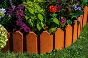 Ограждение для сада Дачник высота 18 см длинна 3 метра (Терракот)