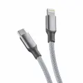 Кабель USB Type-C - Lightning Magneto, 3А, 27Вт, 1.5м, 2.0, магнитный, серый, Deppa 72559