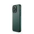 Чехол накладка кожаная Mujjo Full Leather Case MagSafe для iPhone 16 Pro Livid Green