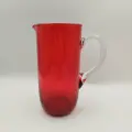 Кувшин для воды/прохладительных напитков алого цвета, Boussu, стекло