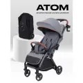 Коляска прогулочная детская с автосложением для путешествий MOWBaby ATOM MB200 Grey