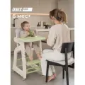Стульчик для кормления UNIX Kids Basic, растущий стульчик на 4 колесах, зеленый