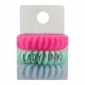 Набор резинок для волос LADY PINK BASIC SLINKY box, 3 штуки в упаковке