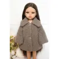 Одежда для кукол 32-35см Paola Reina, Vidal Rojas, Berjuan и др, Шубка для кукол, тёмно-бежевый (ягненок)