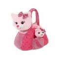 Мягкие игрушки Fluffy Family Мама и котенок, в сумочке (682149)