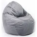 Кресло-мешок WOWPUFF макси 150*100 см XXXXXL велюр Серый съемный чехол для взрослых бескаркасный