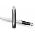 Waterman 2202843 Ручка перьевая waterman hemisphere colour blocking, black / white ct (перо f)