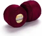 Пряжа Канарис (Canarias Yarnart) упаковка 10 мотков 20 г. 203 м. 100% мерсеризованный хлопок цвет 0112 бордо