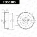 Барабан тормозной задний Тойота Авенсис, Toyota Avensis; 4243105020; 4243120440
