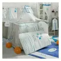 Комплект постельного белья Kidboo Happy Birthday, хлопок 100%, гипоаллергенный, 3 предмета, голубой