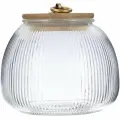 Банка Regent Inox Linea LANTERN стеклянная с бамбуковой крышкой, 950 мл 93-HO-LA-02-950
